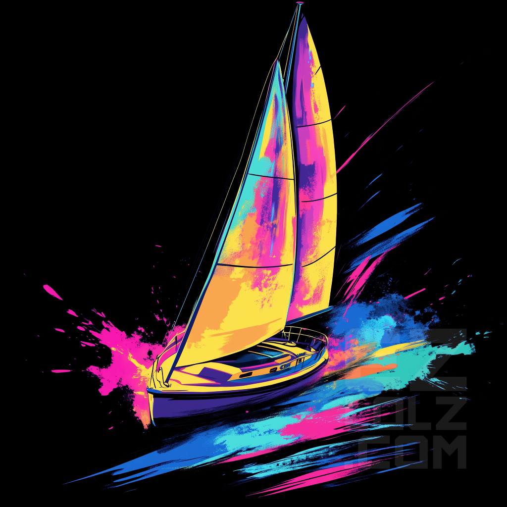 Sailboat Retro -  Unisex Tee